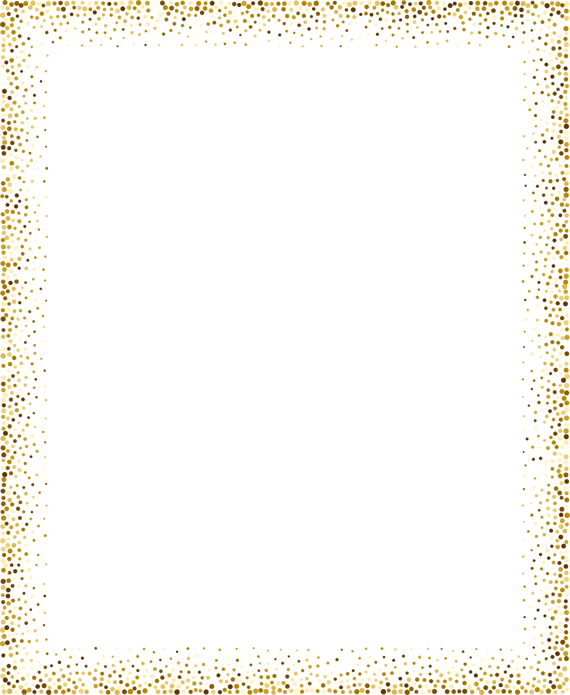 Gold Glitter Border